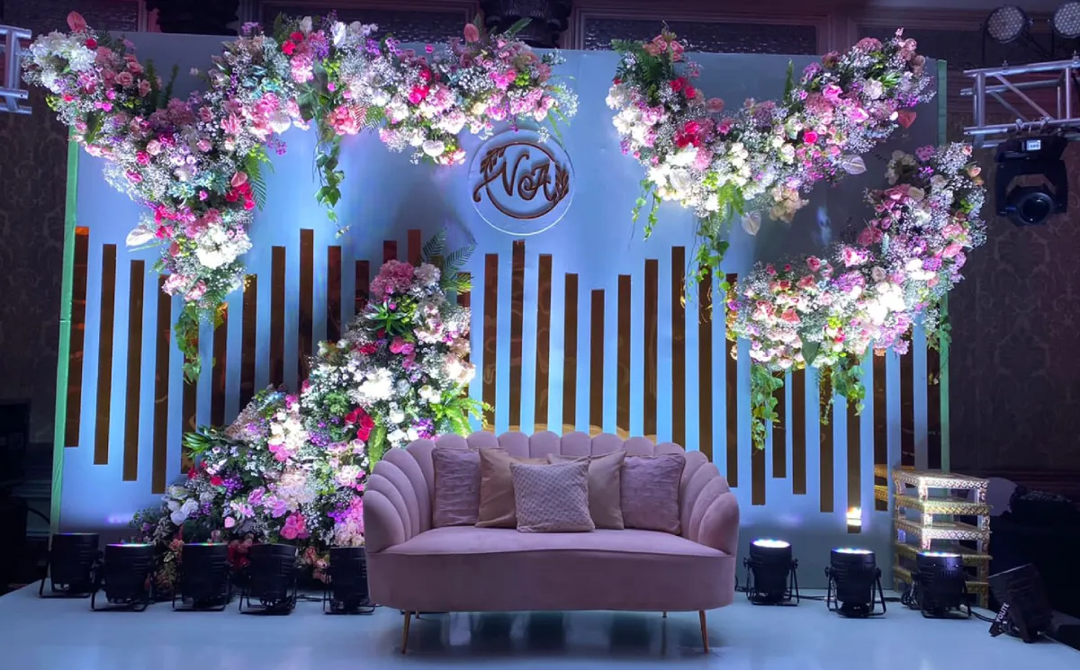 Engagement ceremony decor by Perpetual Pairs